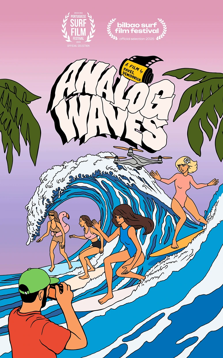 Poster for the surf film "Analog Waves"