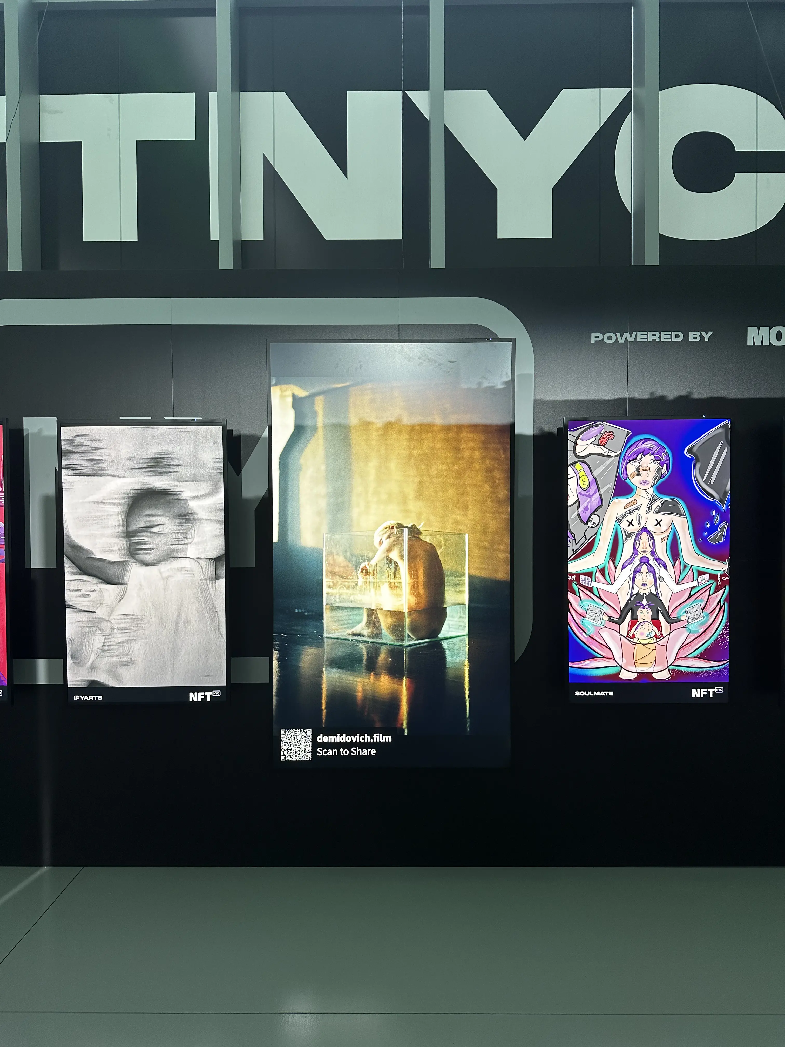 Photography exhibition at NFT NYC, Hudson Yards, New York