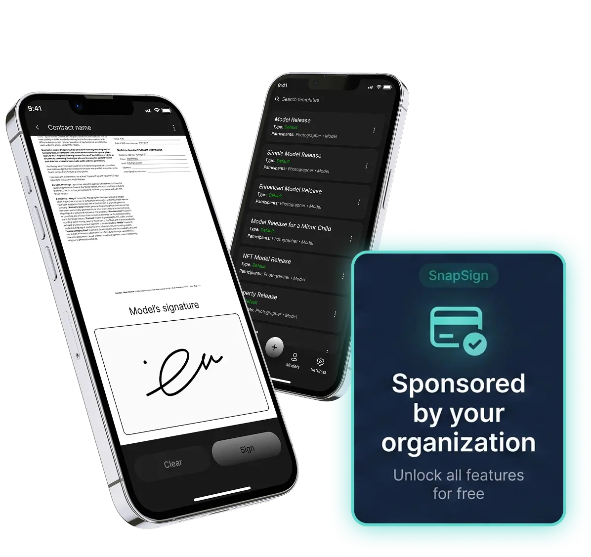 Códigos promocionales de socio de SnapSign para acceso de creadores