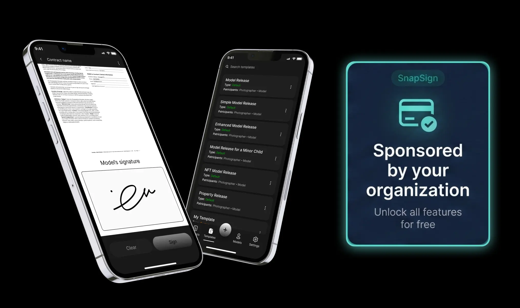 SnapSign app access for creators